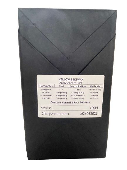 DN Qualitäts-Mittelwände garantiert entseucht, gegossen oder gewalzt aus 100% reinem Bienenwachs. daswachs.de av GmbH