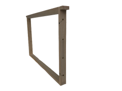 Dadant US Brutraum Rähmchen 10 Stück, gedrahtet & geöst mit geraden Seitenteilen – Apisfarm Imkereibedarf