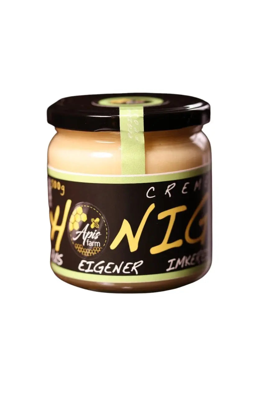 Cremiger Frühlingsblütenhonig aus dem Bergischen Land im 500 g Glas