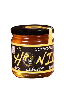 Naturreiner Sommerblütenhonig aus dem Bergischen Land im 500 g Glas